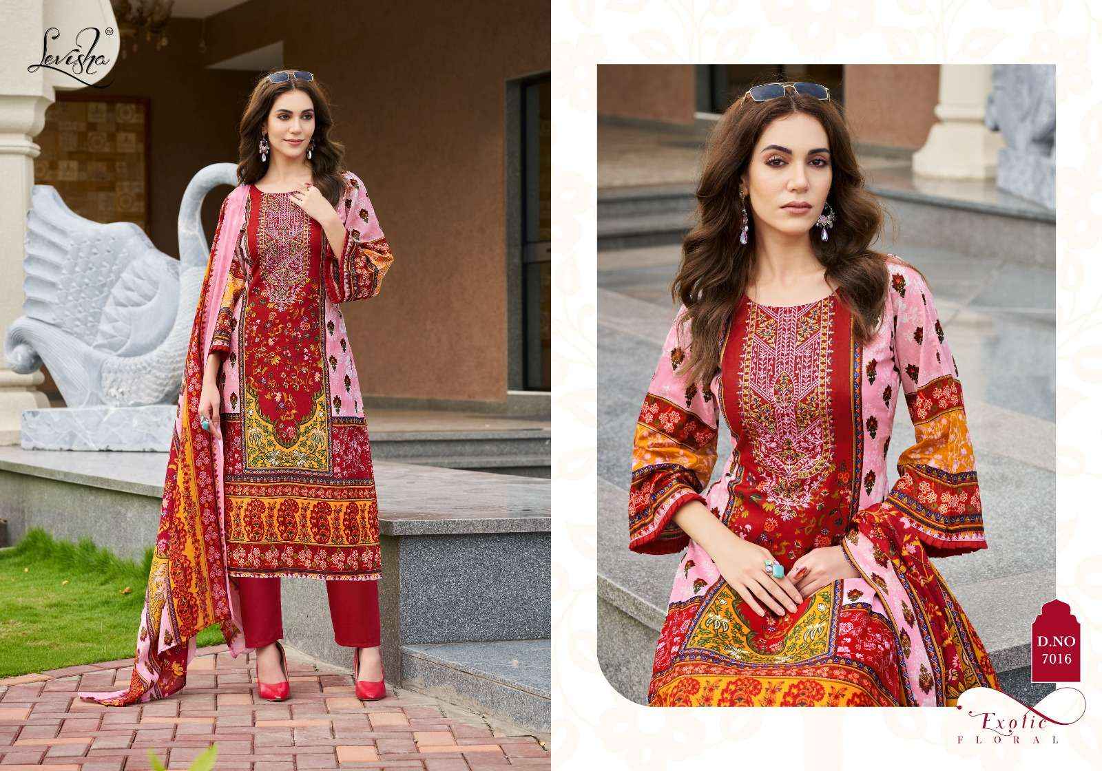 Levisha Mehnaaz Cotton Dress Material 8 pcs Catalogue