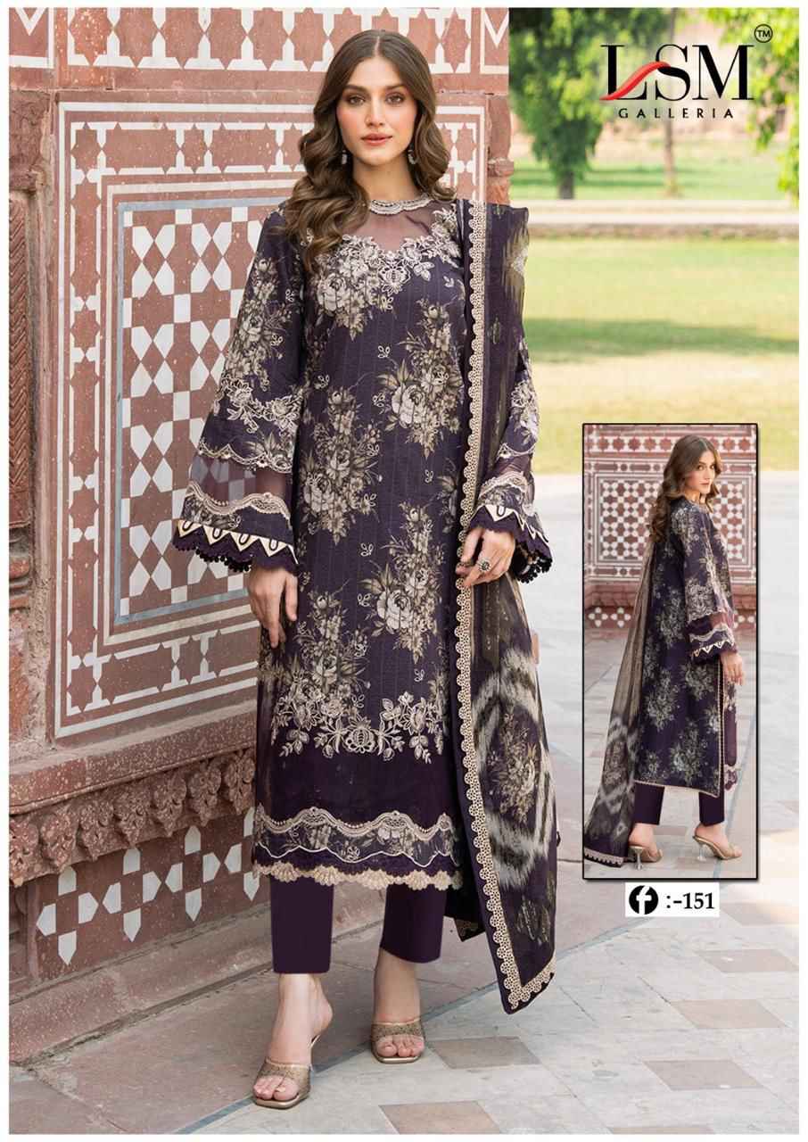 LSM Galleria Firdous Queen Lawn Vol 15 Lawn Cotton Dress Material 6 pcs Catalogue