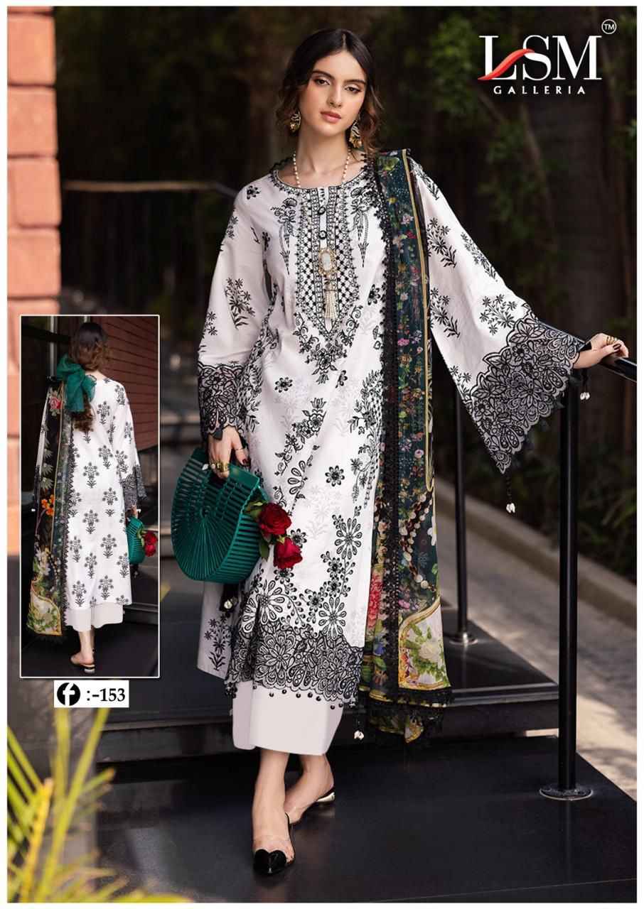LSM Galleria Firdous Queen Lawn Vol 15 Lawn Cotton Dress Material 6 pcs Catalogue
