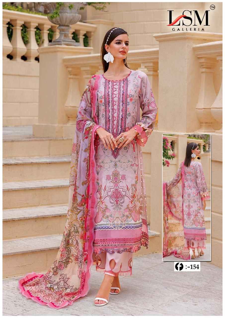 LSM Galleria Firdous Queen Lawn Vol 15 Lawn Cotton Dress Material 6 pcs Catalogue