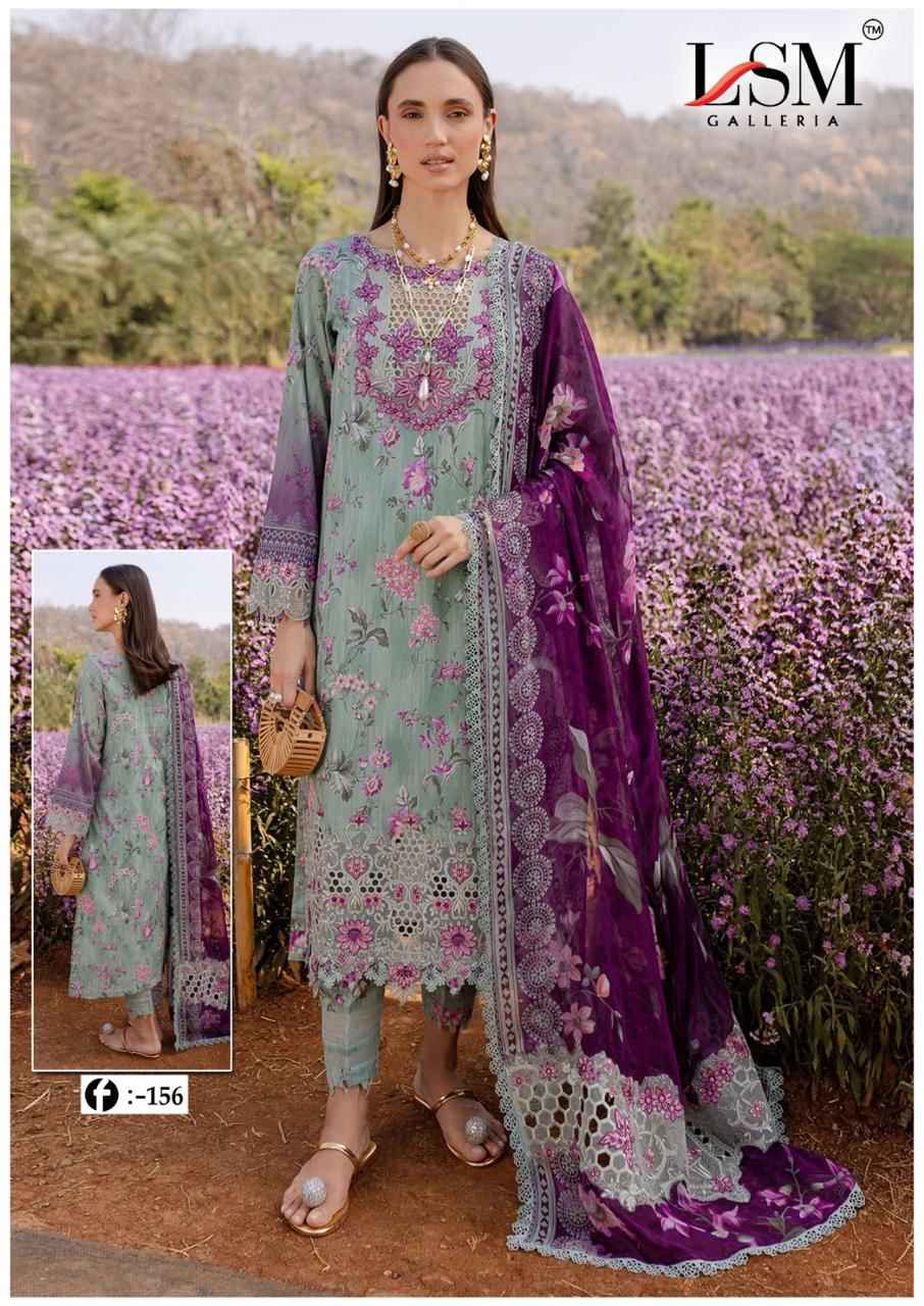 LSM Galleria Firdous Queen Lawn Vol 15 Lawn Cotton Dress Material 6 pcs Catalogue