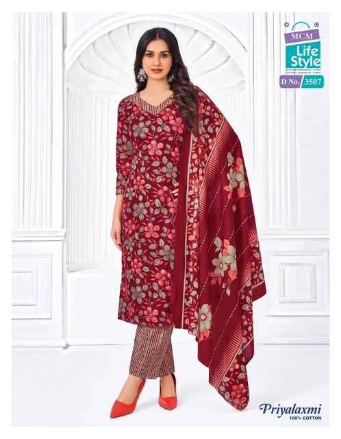 MCM Lifestyle Priyalaxmi Vol 35 Cotton Dress Material 20 pcs Catalogue