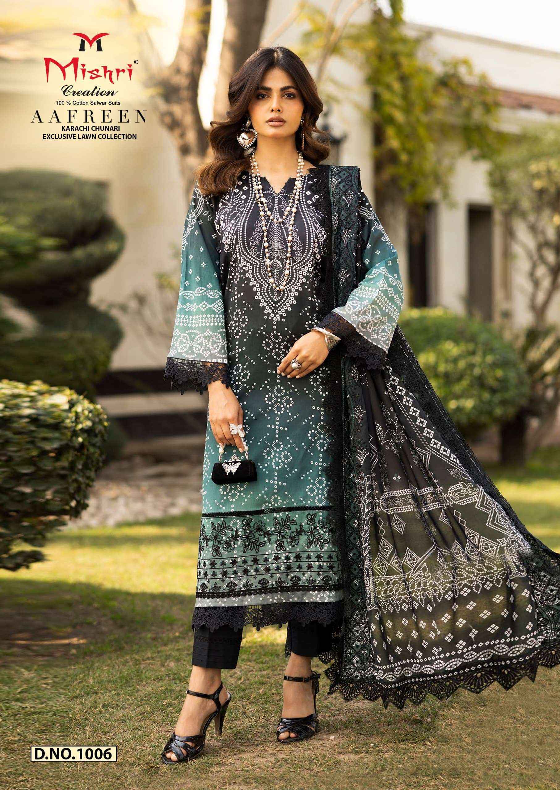 Mishri Creation Aafreen Readymade Lawn Cotton Dress 6 pcs Catalogue