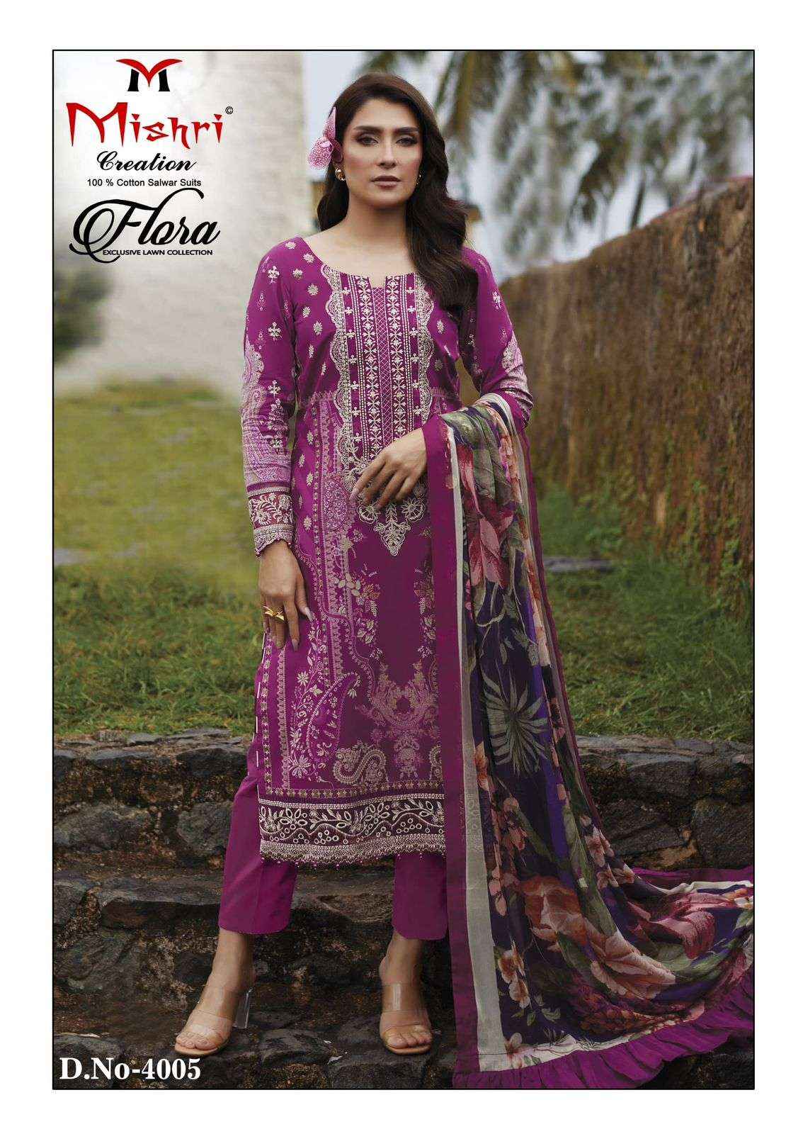 Mishri Creation Flora Vol 4 Readymade Lawn Cotton Dress 6 pcs Catalogue