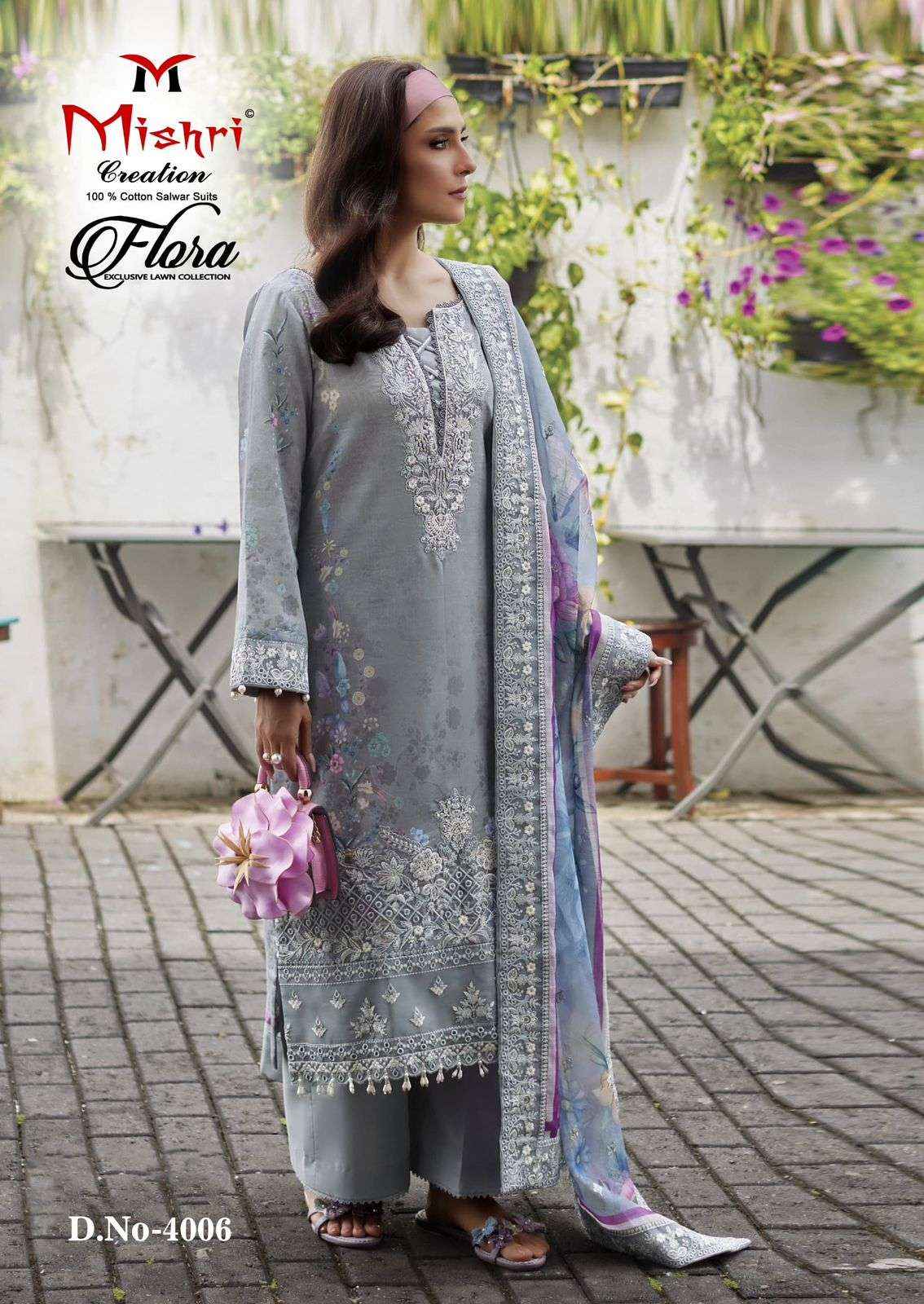 Mishri Creation Flora Vol 4 Readymade Lawn Cotton Dress 6 pcs Catalogue