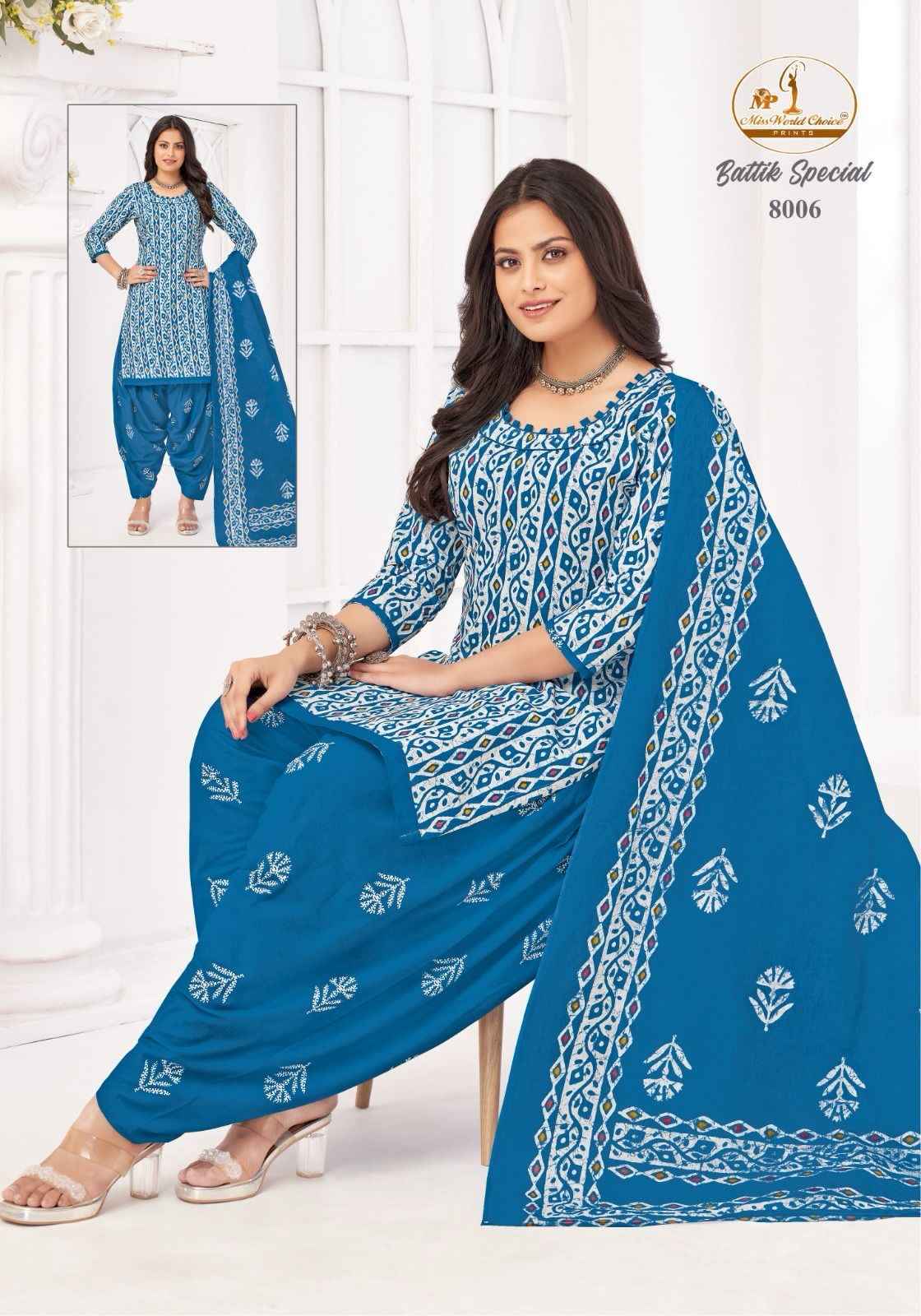 Miss World Choice Battik Special Vol 8 Cotton Kurti Combo 10 pcs Catalogue