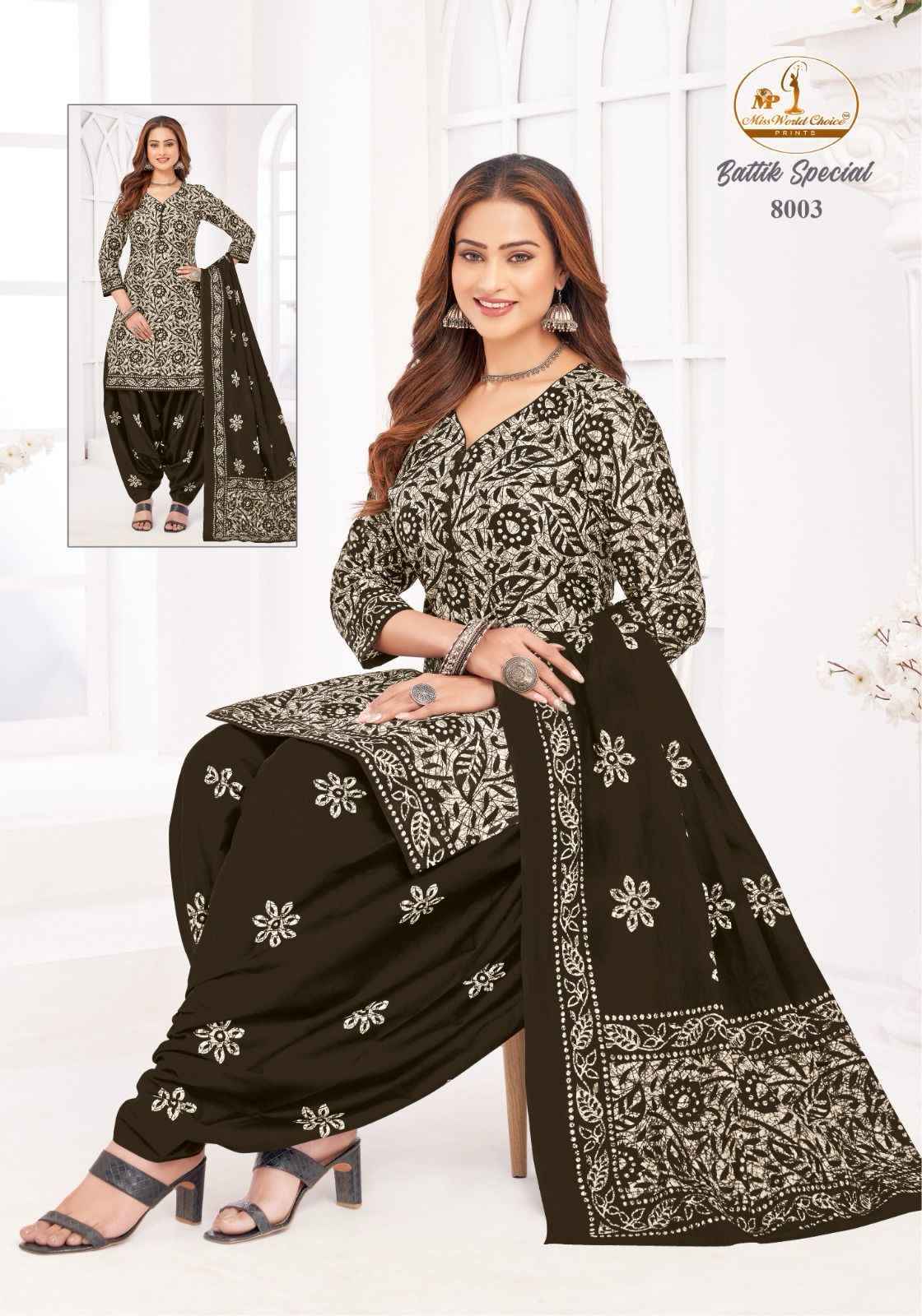 Miss World Choice Battik Special Vol 8 Cotton Kurti Combo 10 pcs Catalogue
