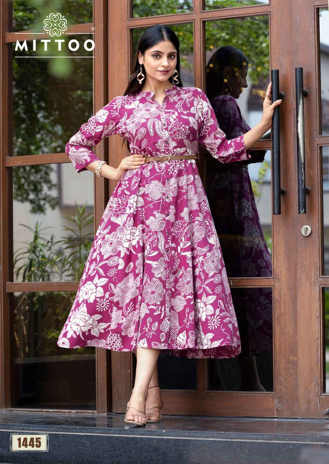Mittoo Belt Vol 21 Rayon Kurti 6 pcs Catalogue
