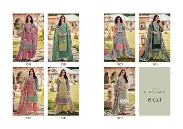 Mumtaz Arts Saaj Viscouse Cotton Dress Material 7 pcs Catalogue
