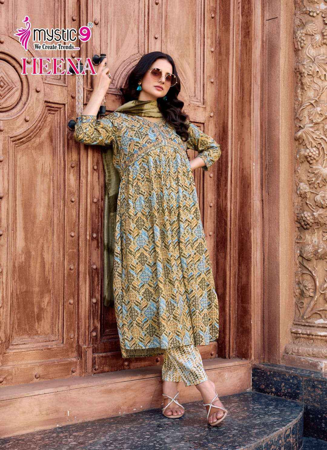 Mystic 9 Heena Vol 7 Rayon Kurti Combo 8 pcs Catalogue