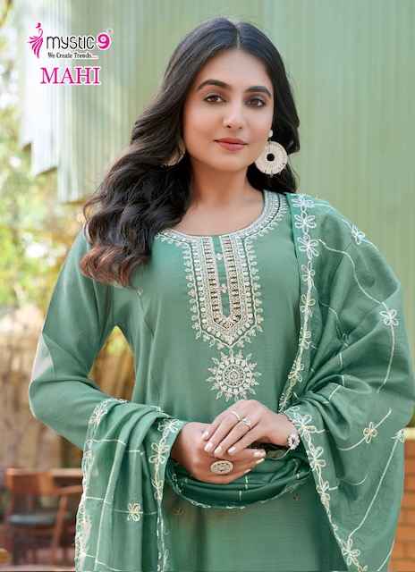 Mystic 9 Mahi Vol 1 Vertican Kurti Combo 8 pcs Catalogue