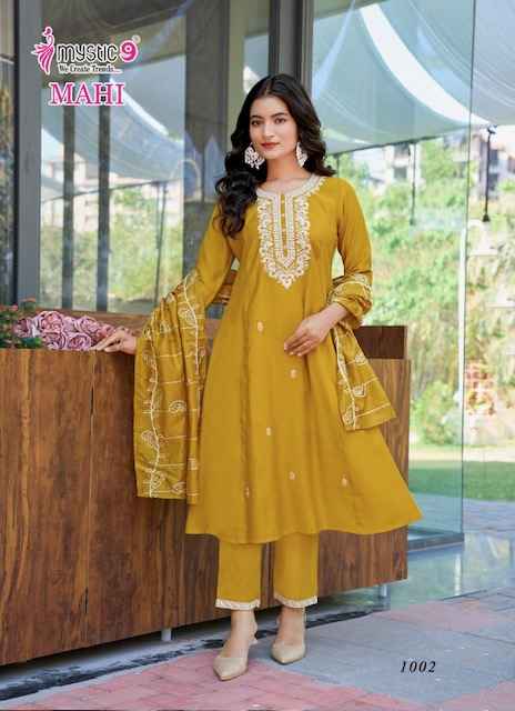 Mystic 9 Mahi Vol 1 Vertican Kurti Combo 8 pcs Catalogue