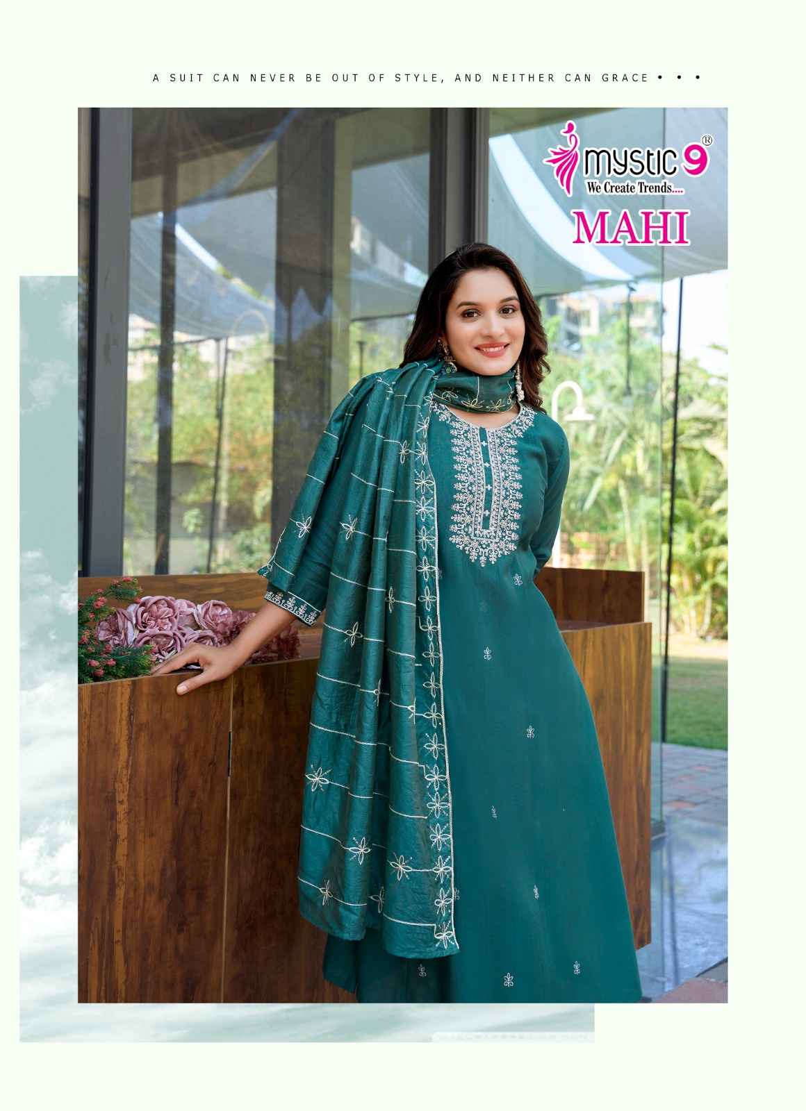 Mystic 9 Mahi Vol 1 Vertican Kurti Combo 8 pcs Catalogue