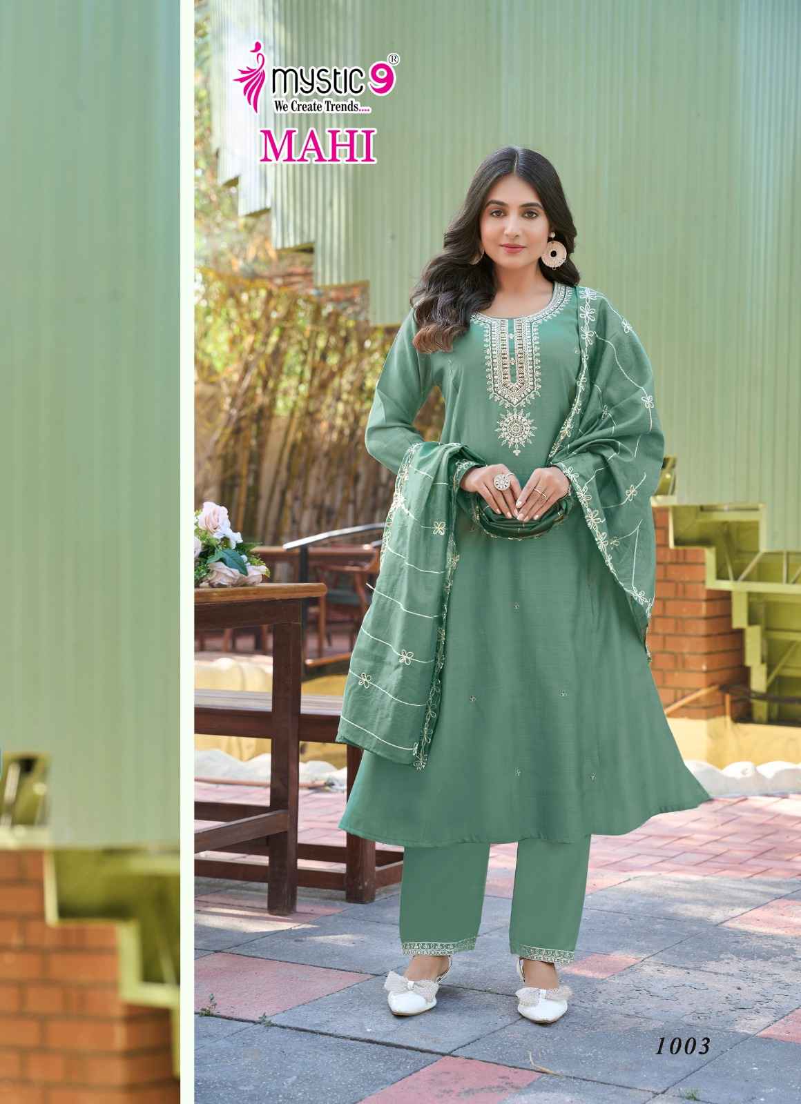Mystic 9 Mahi Vol 1 Vertican Kurti Combo 8 pcs Catalogue