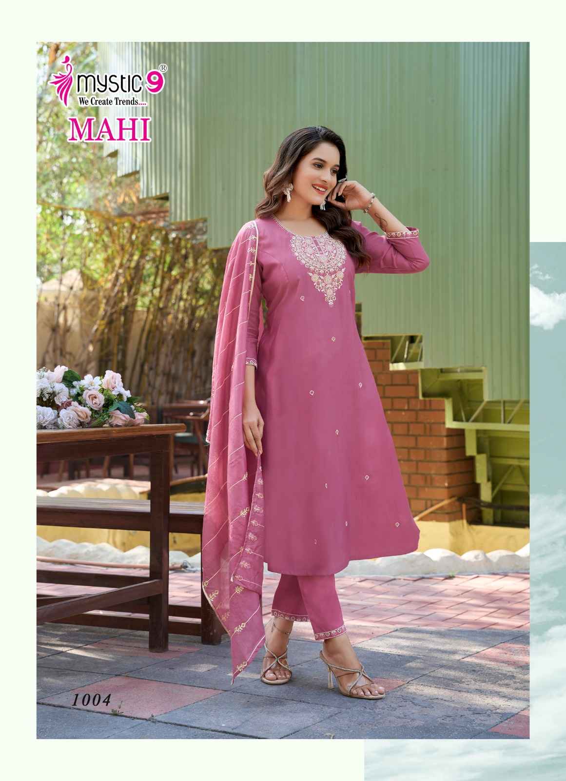 Mystic 9 Mahi Vol 1 Vertican Kurti Combo 8 pcs Catalogue