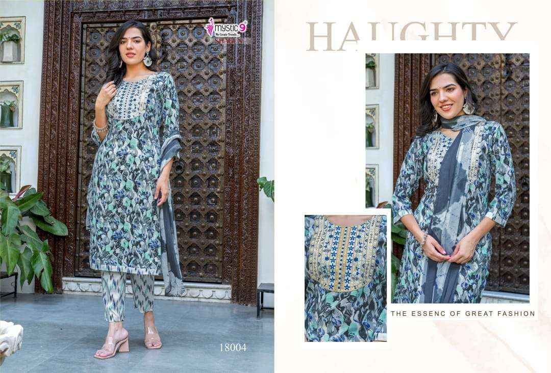 Mystic 9 Shagun Vol 18 Rayon Kurti Combo 8 pcs Catalogue