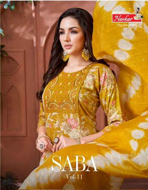 Navkar Saba Vol 11 Rayon Kurti Combo 8 pcs Catalogue