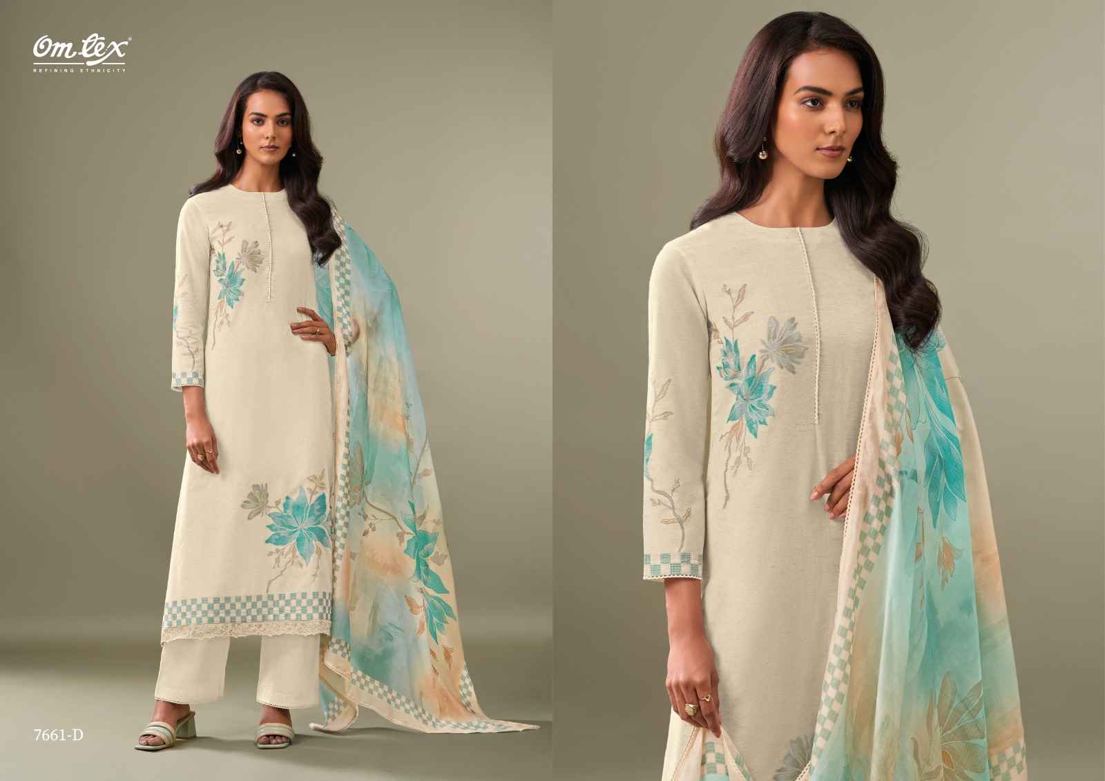 Omtex Viviana Cotton Silk Dress Material 4 pcs Catalogue