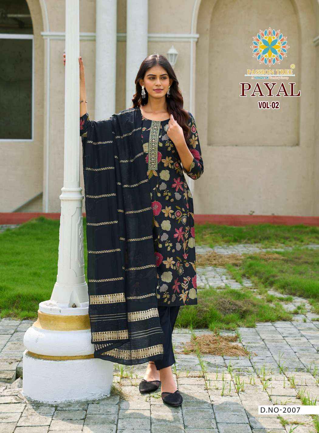 Passion Tree Payal Vol 2 Fancy Kurti Combo 8 pcs Catalogue