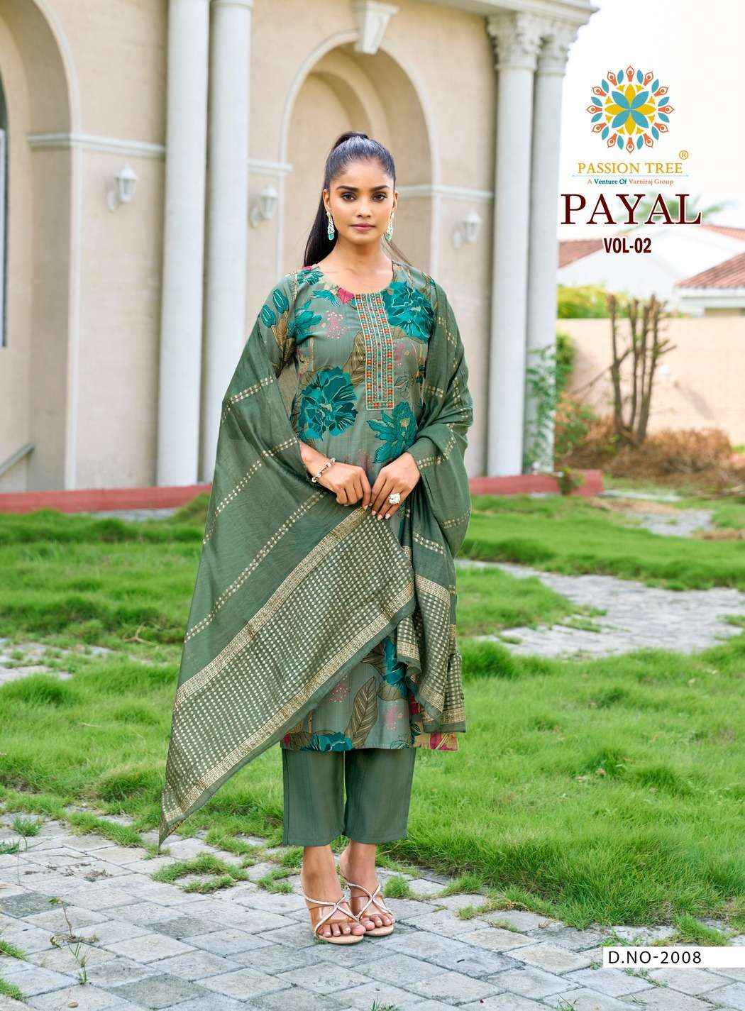 Passion Tree Payal Vol 2 Fancy Kurti Combo 8 pcs Catalogue