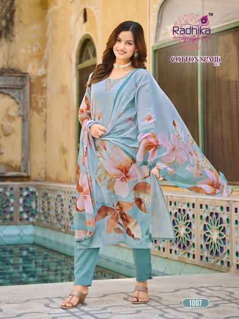 Radhika Lifestyle Cotton Spark Vol 1 Cotton Kurti Combo 8 pcs Catalogue
