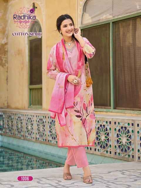 Radhika Lifestyle Cotton Spark Vol 1 Cotton Kurti Combo 8 pcs Catalogue