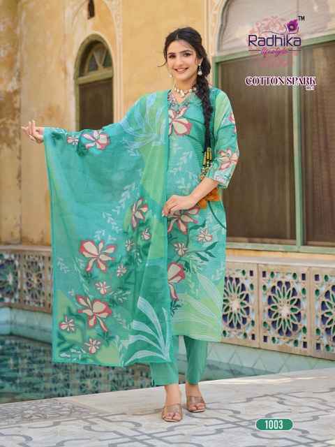 Radhika Lifestyle Cotton Spark Vol 1 Cotton Kurti Combo 8 pcs Catalogue