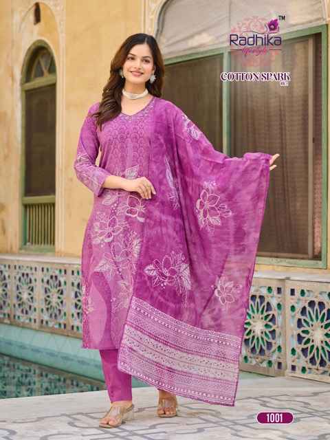 Radhika Lifestyle Cotton Spark Vol 1 Cotton Kurti Combo 8 pcs Catalogue