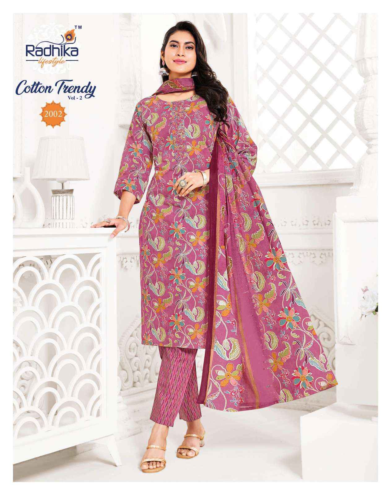 Radhika Lifestyle Cotton Trendy Vol 2 Cotton Kurti Combo 8 pcs Catalogue