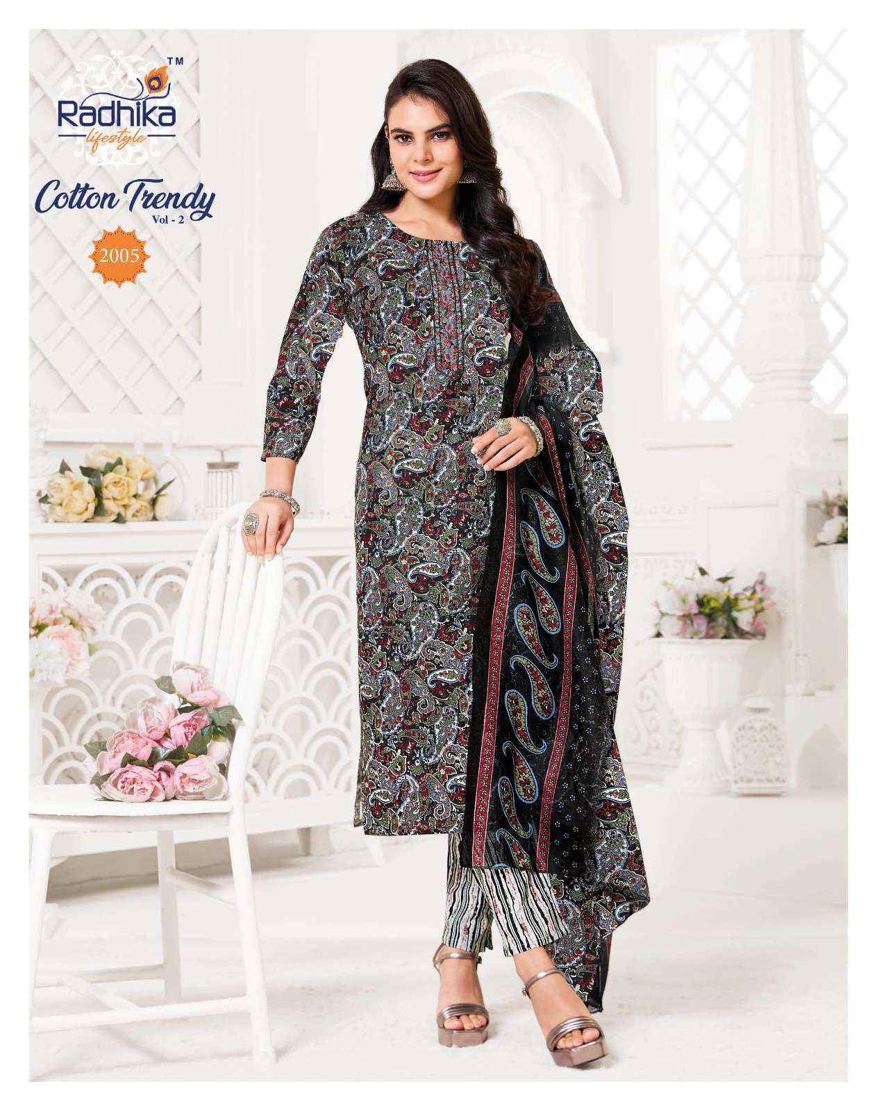 Radhika Lifestyle Cotton Trendy Vol 2 Cotton Kurti Combo 8 pcs Catalogue