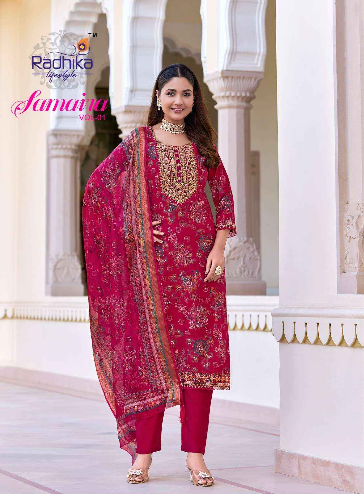 Radhika Lifestyle Samaira Vol 1 Fancy Kurti Combo 6 pcs Catalogue