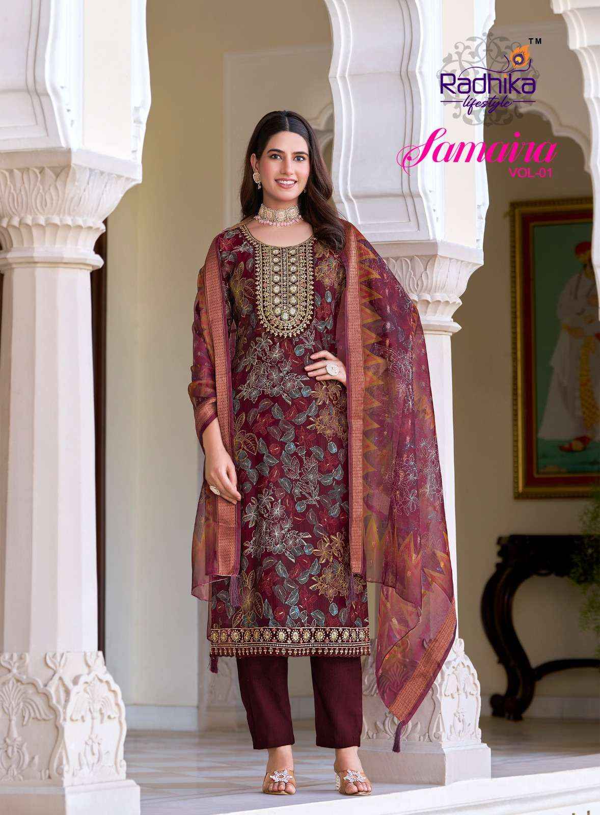 Radhika Lifestyle Samaira Vol 1 Fancy Kurti Combo 6 pcs Catalogue