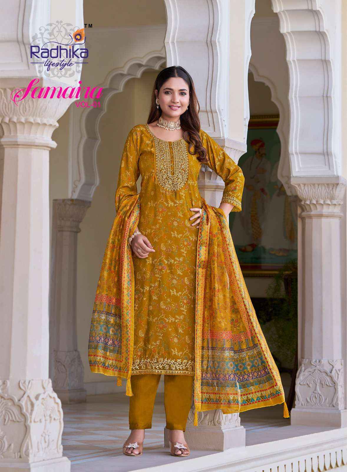 Radhika Lifestyle Samaira Vol 1 Fancy Kurti Combo 6 pcs Catalogue