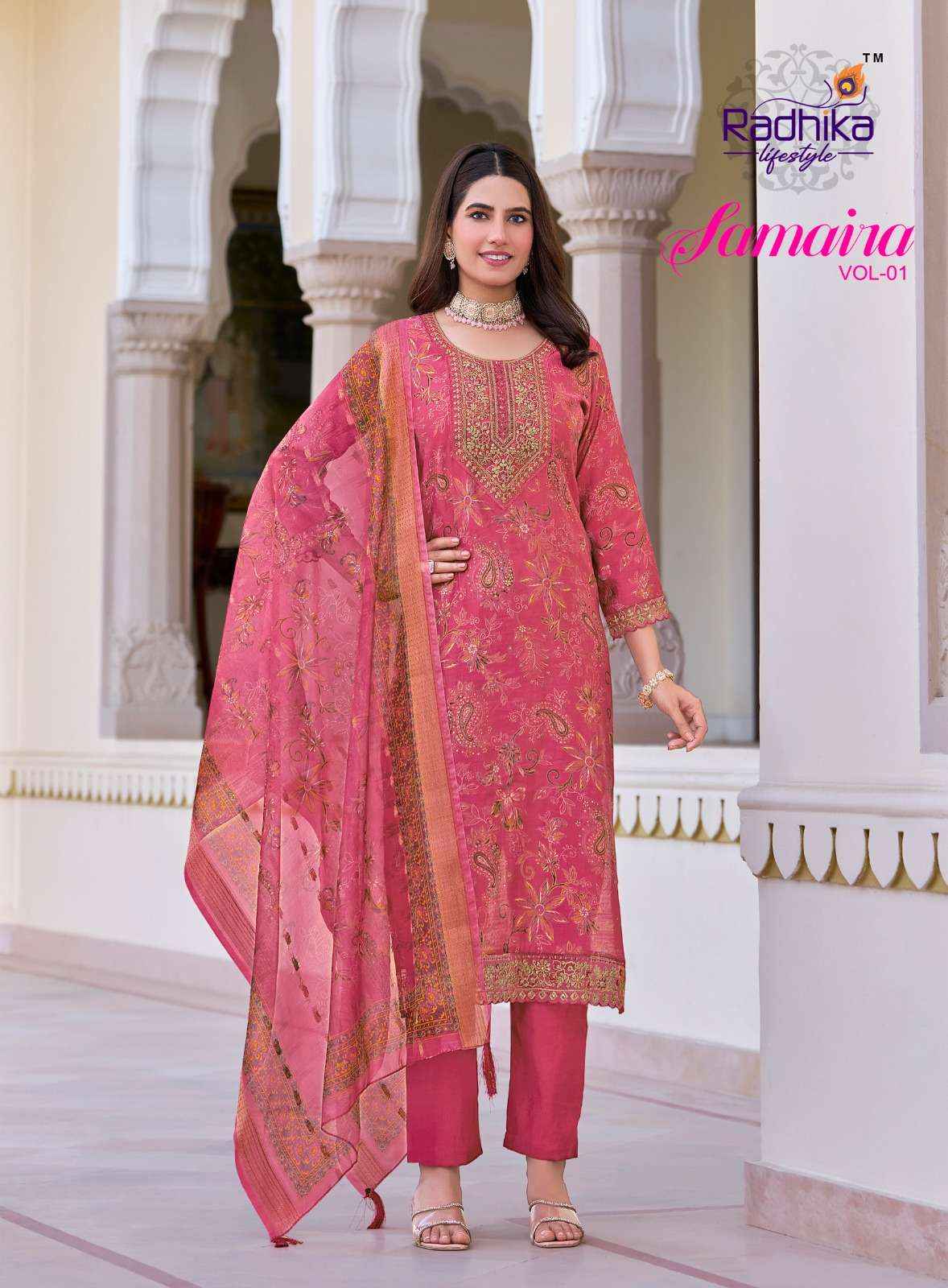 Radhika Lifestyle Samaira Vol 1 Fancy Kurti Combo 6 pcs Catalogue