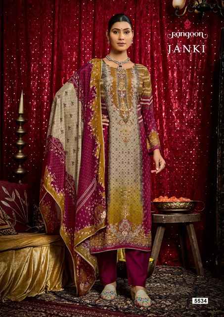Rangoon Janki Musline Kurti Combo 4 pcs Catalogue