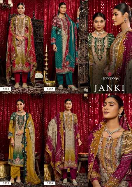 Rangoon Janki Musline Kurti Combo 4 pcs Catalogue