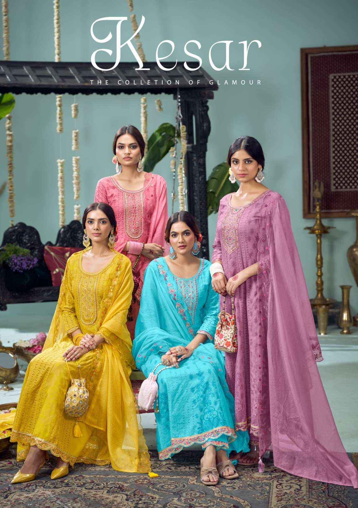 Rangoon Kesar Cotton Kurti Combo 4 pcs Catalogue