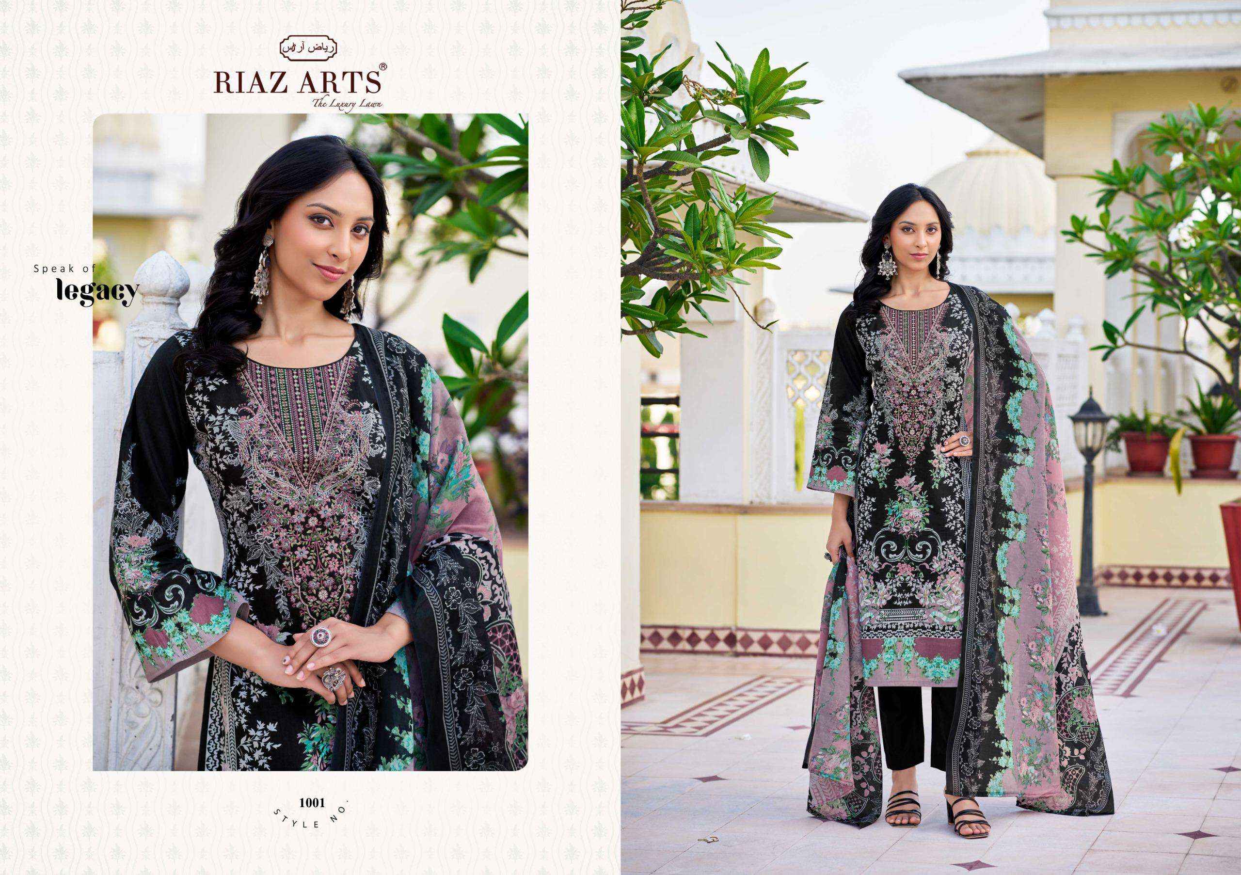 Riaz Arts Musafir Vol 26 Lawn Cotton Dress Material 8 pcs Catalogue