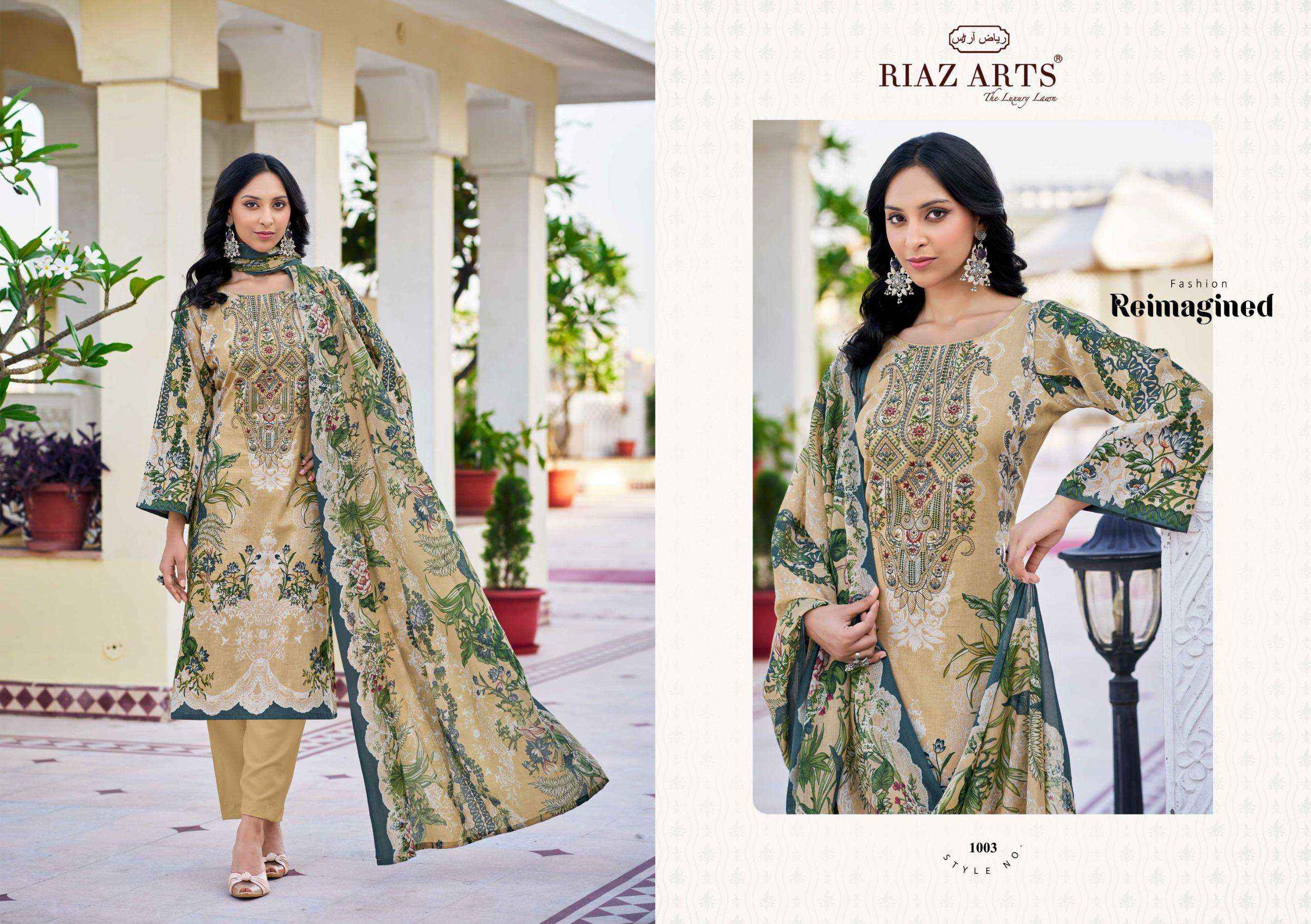 Riaz Arts Musafir Vol 26 Lawn Cotton Dress Material 8 pcs Catalogue