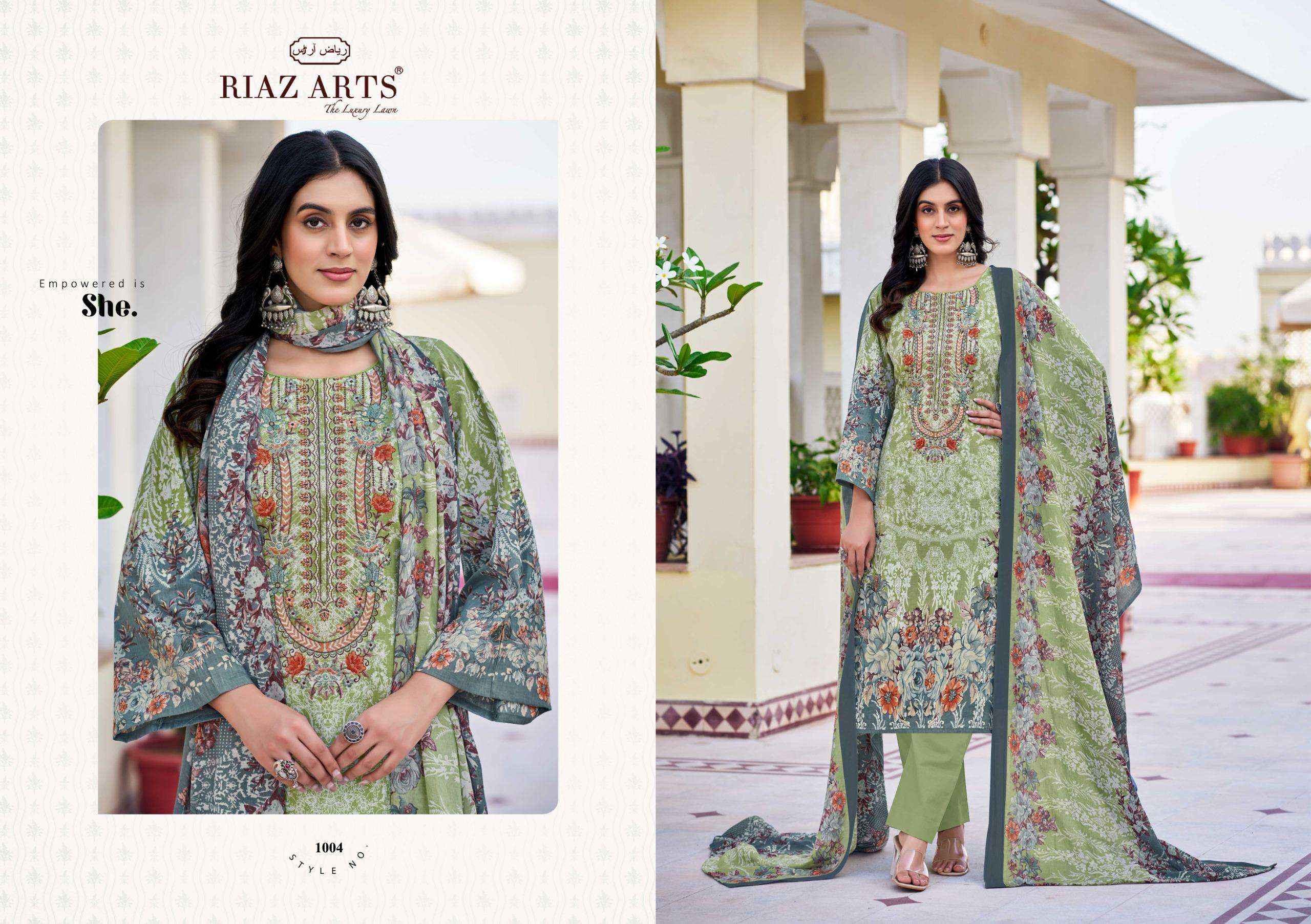 Riaz Arts Musafir Vol 26 Lawn Cotton Dress Material 8 pcs Catalogue