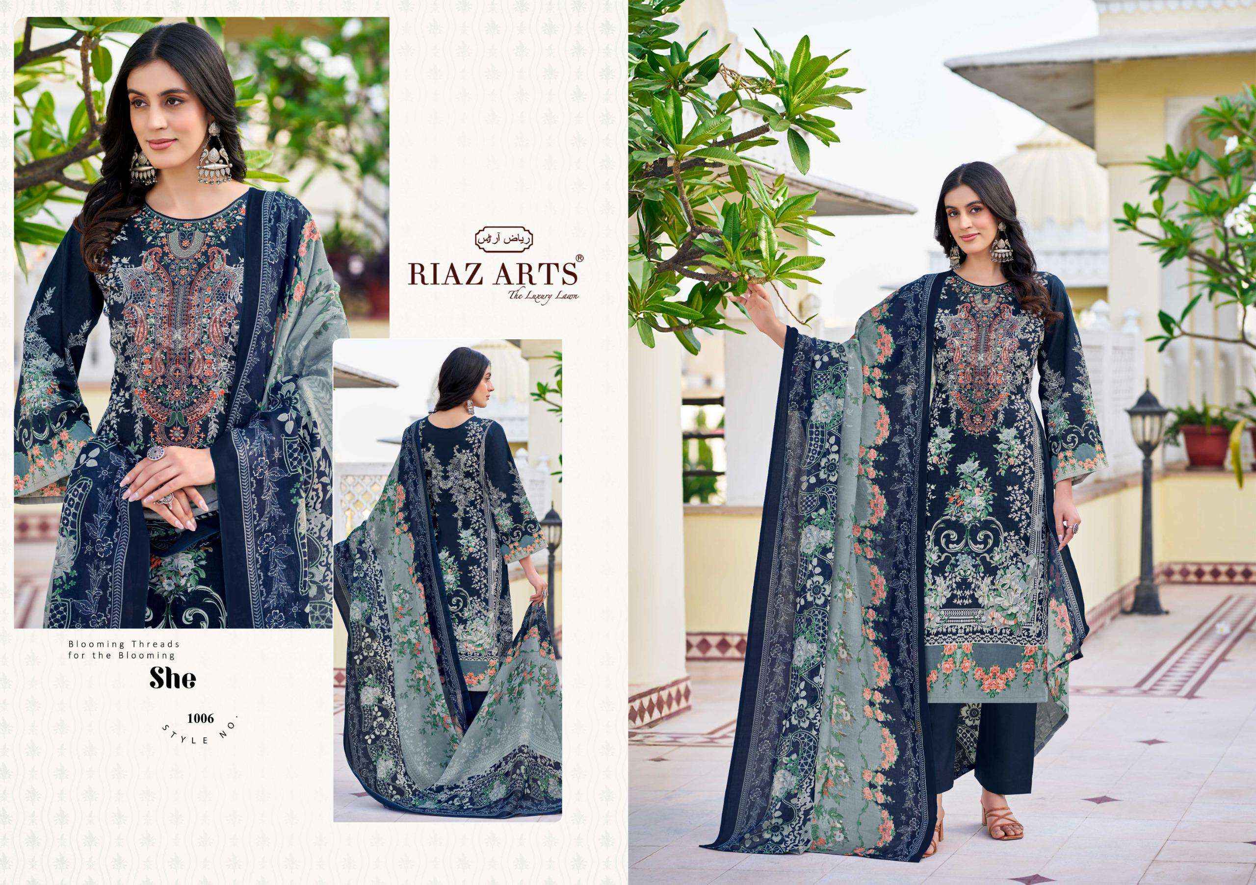 Riaz Arts Musafir Vol 26 Lawn Cotton Dress Material 8 pcs Catalogue