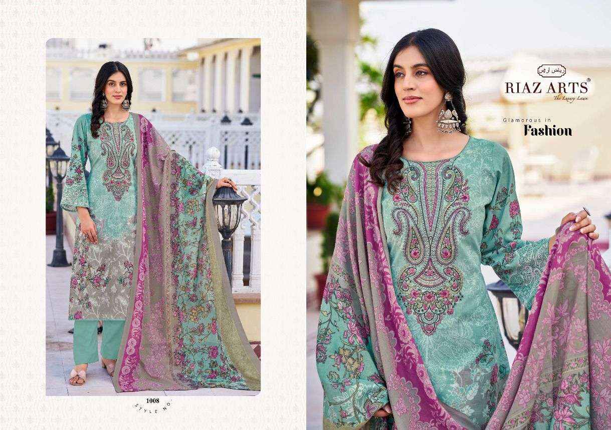 Riaz Arts Musafir Vol 26 Lawn Cotton Dress Material 8 pcs Catalogue