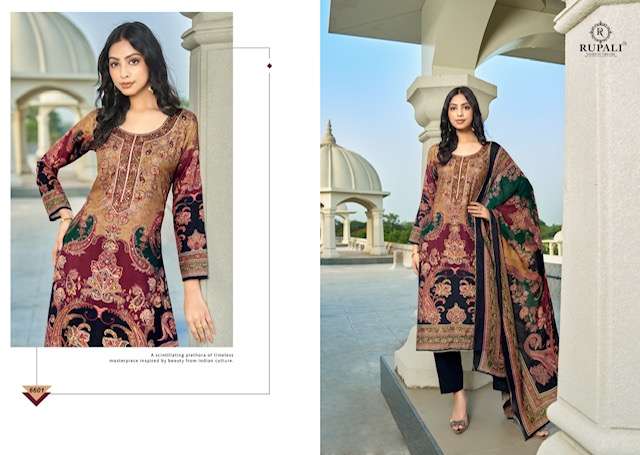 Rupali Fashion Adhitri Musline Dress Material 4 pcs Catalogue