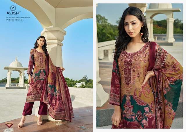 Rupali Fashion Adhitri Musline Dress Material 4 pcs Catalogue
