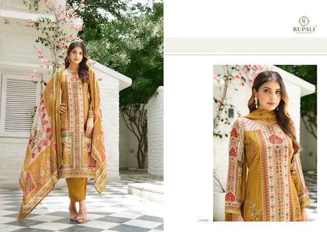 Rupali Fashion Anvika Viscouse Musline Dress Material 4 pcs Catalogue
