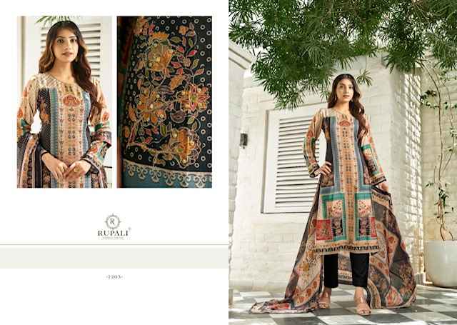 Rupali Fashion Anvika Viscouse Musline Dress Material 4 pcs Catalogue