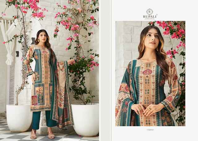 Rupali Fashion Anvika Viscouse Musline Dress Material 4 pcs Catalogue