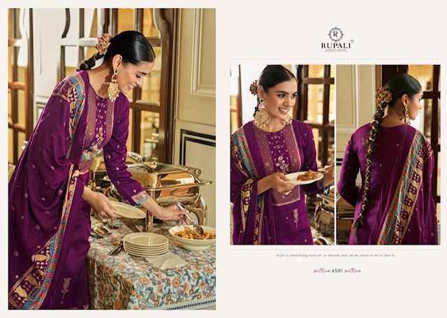 Rupali Fashion Daawat E Ishq Jam Satin Dress Material 6 pcs Catalogue