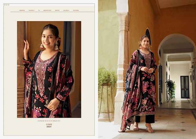 Rupali Fashion Raahi Vol 4 Musline Dress Material 6 pcs Catalogue