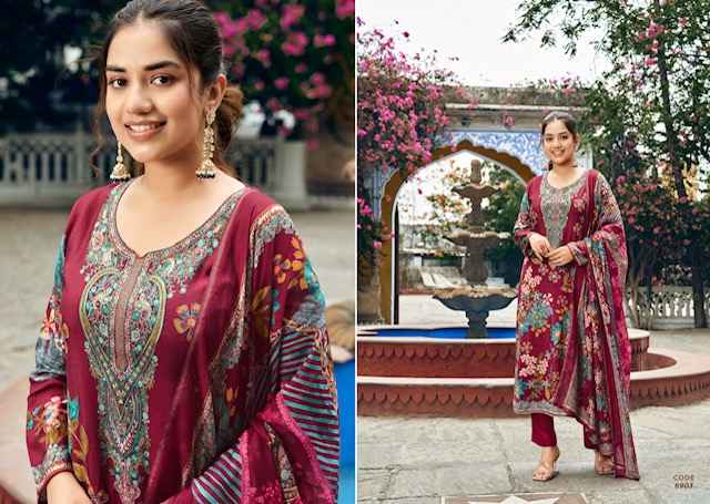Rupali Fashion Raahi Vol 4 Musline Dress Material 6 pcs Catalogue